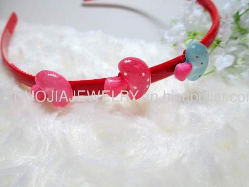 Children Hair accessories, Children Hair ornament 2012 Fancy FG1102 beautiful Mushroom Shape Hair Band /Hair Band