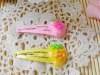 Children Hair accessories, Children Hair ornament ZBBJ004 Flower Shape Resin BB Hair Clip