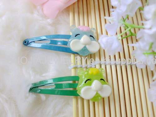 Children Hair accessories, Children Hair ornament Handmade ZBBJ005 Animal Shape Resin BB Hair Clip