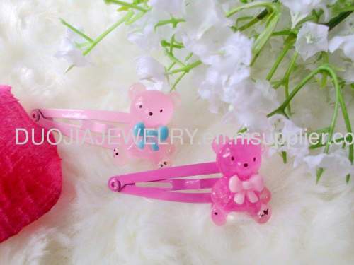 Children Hair accessories, Children Hair ornament ZBBJ008 cute bear BB Hairpin/Hair Clip/Hair Grip for girls