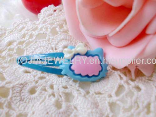 ZBBJ019 Cute Cat Head Shape BB Hairpin/Hair Clip/Hair Grip for girls