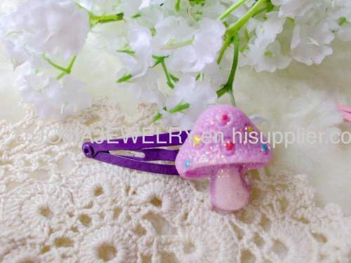 Fancy Handmade ZBBJ021 Cute Mushroom Shape BB Hairpin/Hair Clip/Hair Grip for girls