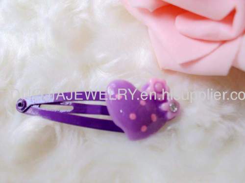 Lovely Handmade ZBBJ022 Heart Shape BB Hairpin/Hair Clip/Hair Grip for girls