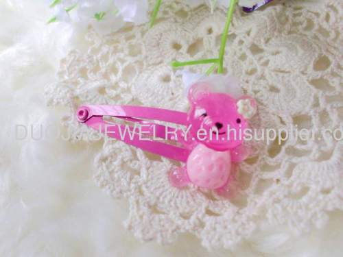 Handmade ZBBJ026 Mickey Bear Shape BB Hairpin/Hair Clip/Hair Grip with multicolor