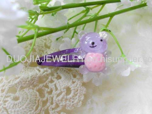 Handmade ZBBJ026 Mickey Bear Shape BB Hairpin/Hair Clip/Hair Grip with multicolor