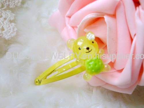 Handmade ZBBJ026 Mickey Bear Shape BB Hairpin/Hair Clip/Hair Grip with multicolor