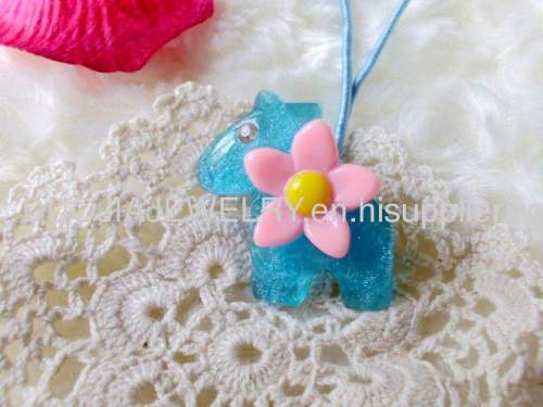 New Style Handmade DFS013 Lovely Horse Shape Resin Hair Rubber Band Children Hair accessories, Children Hair ornament