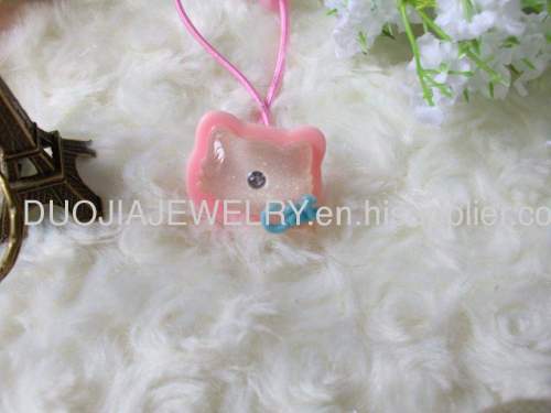 Fancy Handmade DFS019 Kitty Cat Shape ResinChildren Hair accessories, Children Hair ornament d /Hair Elastic Band