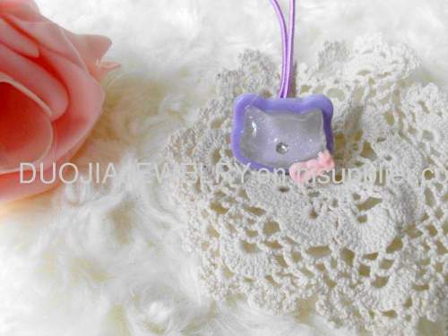 Fancy Handmade DFS019 Kitty Cat Shape ResinChildren Hair accessories, Children Hair ornament d /Hair Elastic Band