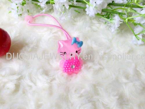 Fashion Handmade DFS020 Cute Kitty Cat Shape Resin Hair Rubber Band Children Hair accessories, Children Hair ornament