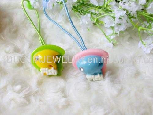 Children Hair accessories, Children Hair ornament DFS022 Cute Fish Shape Resin Hair Rubber Band /Hair Elastic Band