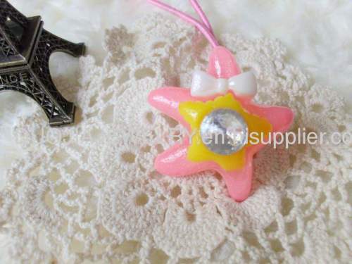 Handmade DFS026 Starfishe Resin Hair Rubber Band /Hair Elastic Band Children Hair accessories, Children Hair ornament