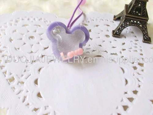 Children Hair accessories, Children Hair ornament Handmade DFS027 Lovely Mickey Shape Resin Hair Rubber Band