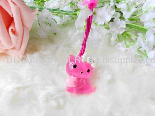 Children Hair accessories, Children Hair ornament DFS034 Cute Kitty Cat Resin Rubber Band /Hair Elastic Band for Girls