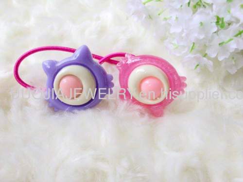 Children Hair accessories, Children Hair ornament SBDFS003 Lovely Cat Shape Resin Hair Rubber Bands/Hair Elastic Bands