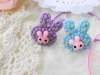 Children Hair accessories, Children Hair ornament SBDFS005 Lovely Rabbit Shape Resin Hair Rubber Band/Hair Elastic Band