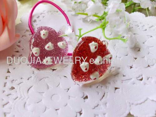 Children Hair accessories, Children Hair ornament SBDFS006 Lovely Fruit Shape Hair Rubber Band/Hair Elastic Band