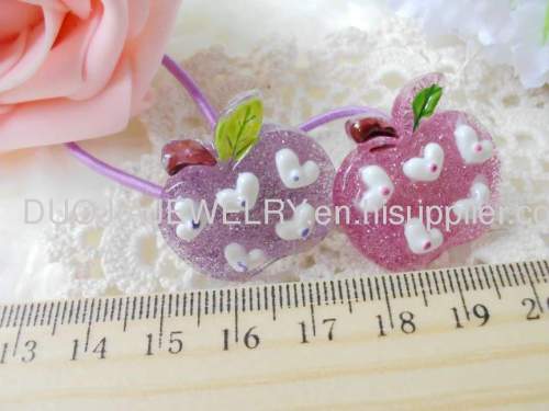 Children Hair accessories, Children Hair ornament Fancy SBDFS011 Fruit Shape Hair Rubber Bands/Hair Elastic Bands