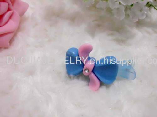 Children Hair accessories, Children Hair ornament 2012 BBJ001 Bowknot Shape Resin Hairpin/Hair Clip/Hair Grip