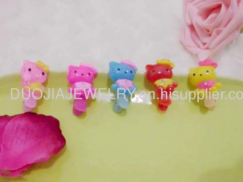 BBJ002 Cute Kitty Cat Shape Duck Mouth Resin Hairpin /Hair Clip Children Hair accessories, Children Hair ornament