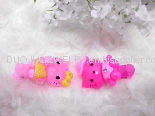 BBJ002 Cute Kitty Cat Shape Duck Mouth Resin Hairpin /Hair Clip Children Hair accessories, Children Hair ornament