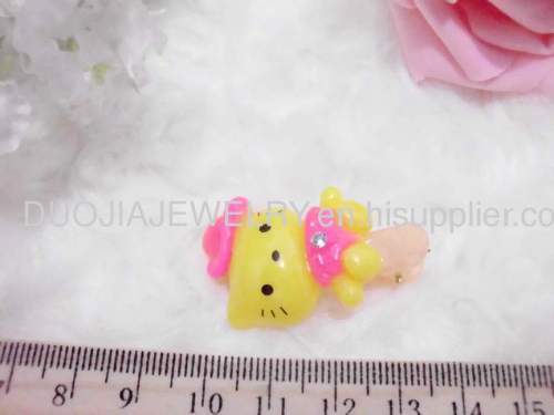 BBJ002 Cute Kitty Cat Shape Duck Mouth Resin Hairpin /Hair Clip Children Hair accessories, Children Hair ornament