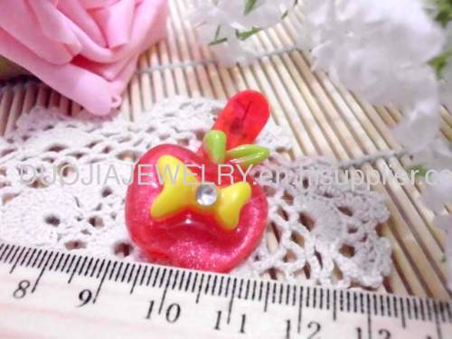 Children Hair accessories, Children Hair ornament BBJ008 Lovely AppleResin Duck Mouth Hairpin/Hair Clip/Hair Grip