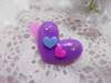 BBJ010 Lovely Heart Shape Resin Duck Mouth Hairpin/Hair Clip Children Hair accessories, Children Hair ornament