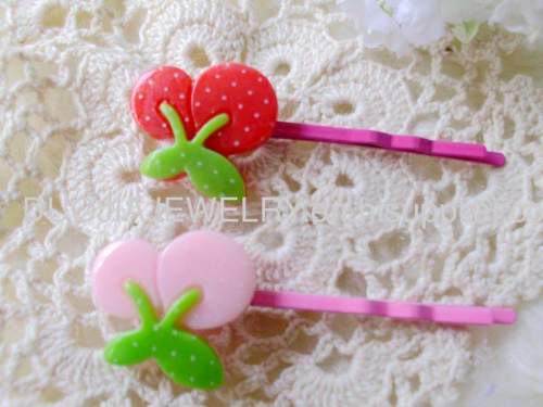 2012 fashion Handmade YZJ008 Iron and Resin Hair Clip/ Hair Grip Children Hair accessories, Children Hair ornament