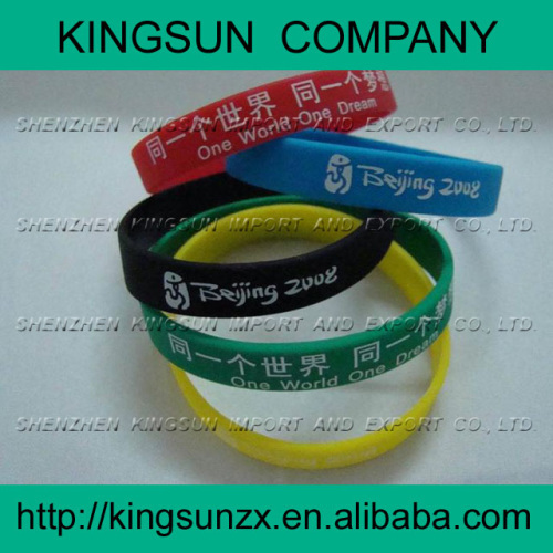 screenprint silicone baller band