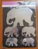 MIRROR DECAL 5PCS ELEPHANT SHAPE