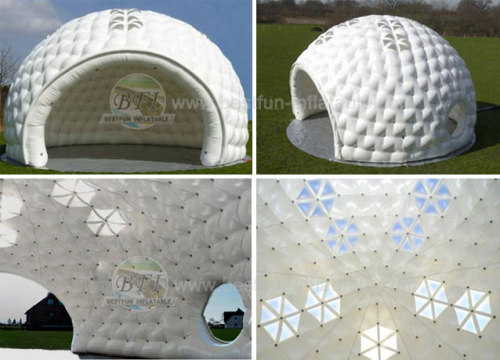 White Inflatable Dome Tent