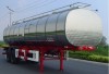Stainless steel oil tanker trailer