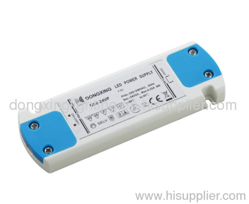 6W 24V LED power supply UL adapter E-installation durable energy-efficient classII CE TUV