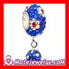 Wholesale Large Hole Dangle Pave Crystal Charms For european