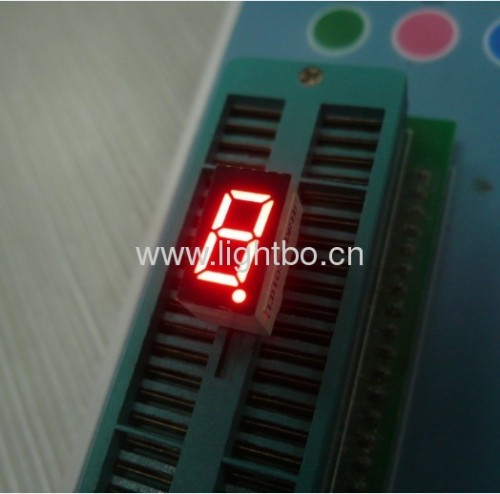 common cathode super bright red0.36 inches 1 digit 7 segment led display