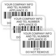 Custom Destructible Security Barcode Labels
