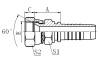 28612 JIS METRIC FEMALE 60° CONE SEAT HYDROLIC HOSE FITTING PIPE FITTING COUPLING