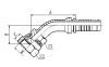 28642 45°JIS METRIC FEMALE 60° CONE SEAT HYDROLIC HOSE FITTING PIPE FITTING COUPLING