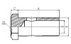 700M METRIC BOLT HYDROLIC HOSE FITTING CARBON STEEL PIPE BOLT