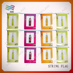 decorative polyester pennant string flags