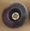 Upright flap disc abrasives