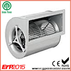 48V Heat exchanger EC double inlet Centrifugal Blower with backward curved impeller RD1D146