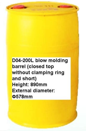 D04-200L Blow Molding Barrel (closed top without clamping ring and short)