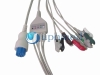 Datex one piece 5-lead ECG Cable with leadwires