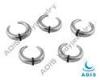 316L Stainless Steel Luster Rubber 1.6-14mm Piercing Ear Spiral Body Jewelry, Non - Toxic