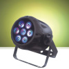 7pcs led 21w/63w rgb 3in1 tricolor dmx lighting