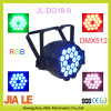 High power 18x3w die casting aluminum tricolor led par