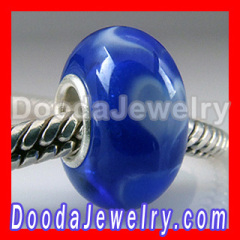 Wholesale New Design silver core european Hearts Glass Beads