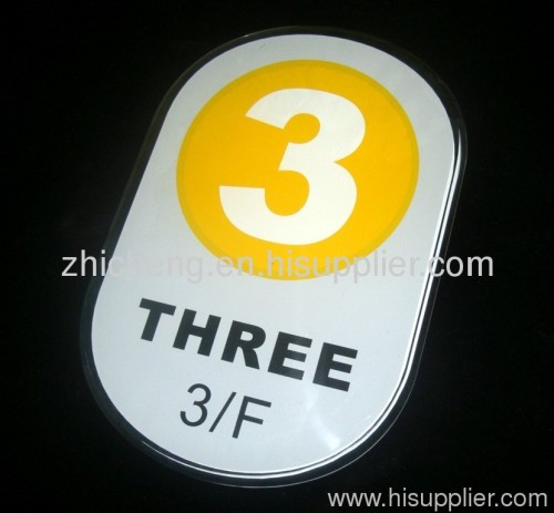 acrylic sign plate, acrylic floor sign, acrylic room sign, acrylic toilet sign